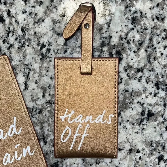 Luggage tag & passport cover set. Rose gold. NWOT - Picture 3 of 6